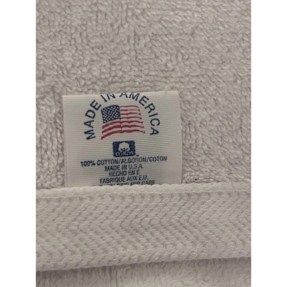 Vintage Cotton Towels With‎ Pink Rose Gingham Lace Trim 41" Length Made In USA - Picture 3 of 9